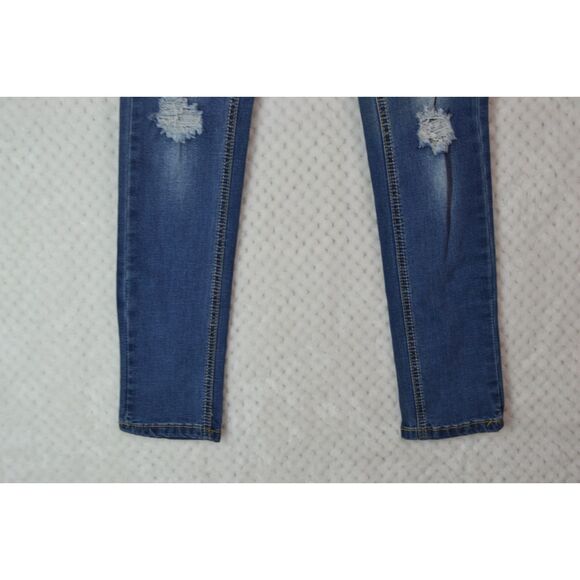 Vigoss The New York Skinny Girls 10 Medium Wash Distressed Jeans - Picture 4 of 15